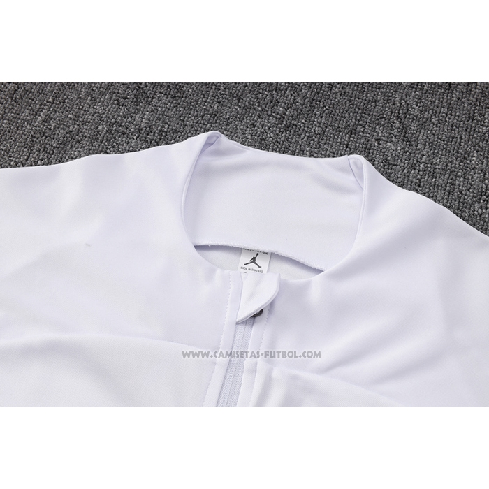 Chandal de Chaqueta del Paris Saint-Germain Jordan Nino 2023-2024 Blanco
